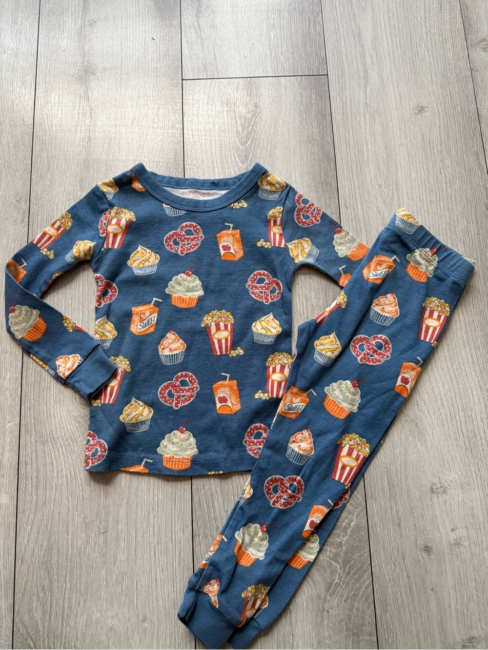 Snack-Print Pajama Set